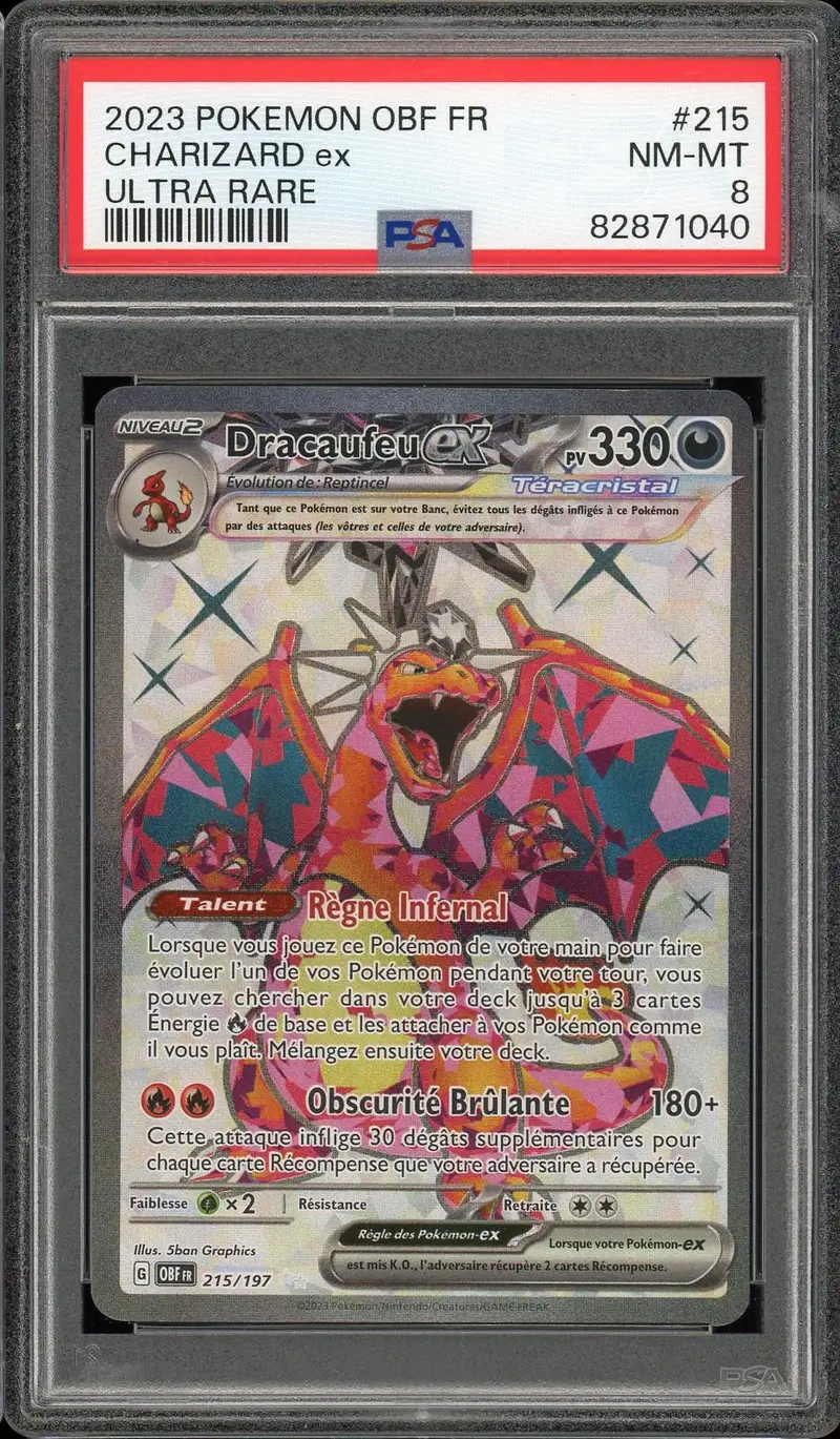 PSA 8 Dracaufeu Ex