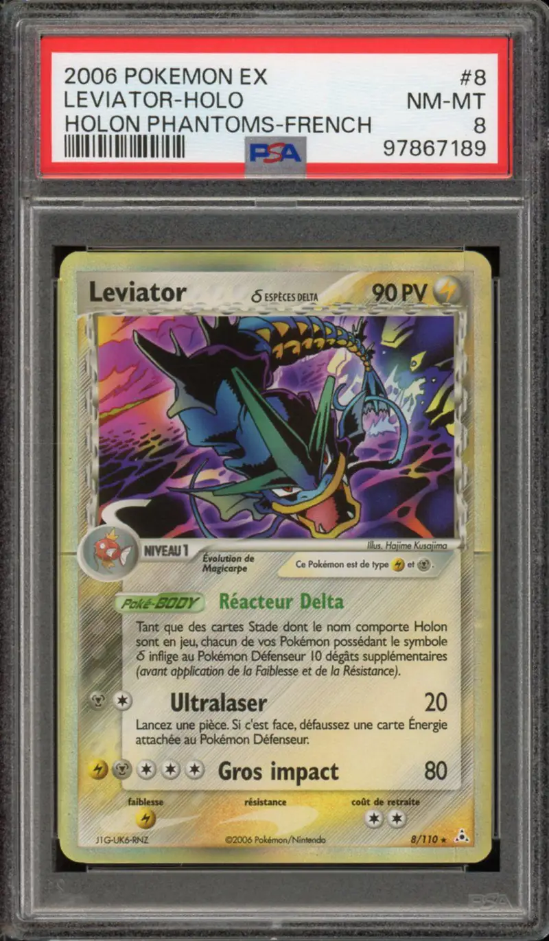 PSA 8 Léviator Holo
