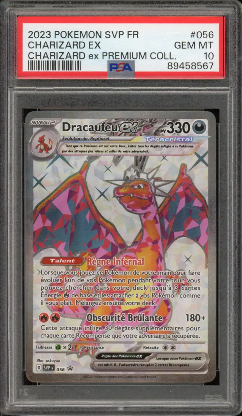 PSA 10 Dracaufeu Ex