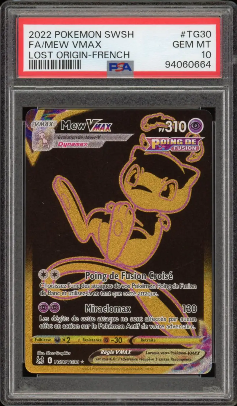 PSA 10 Mew VMax Gold