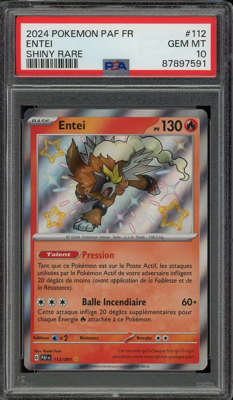 PSA 10 Entei Shiny