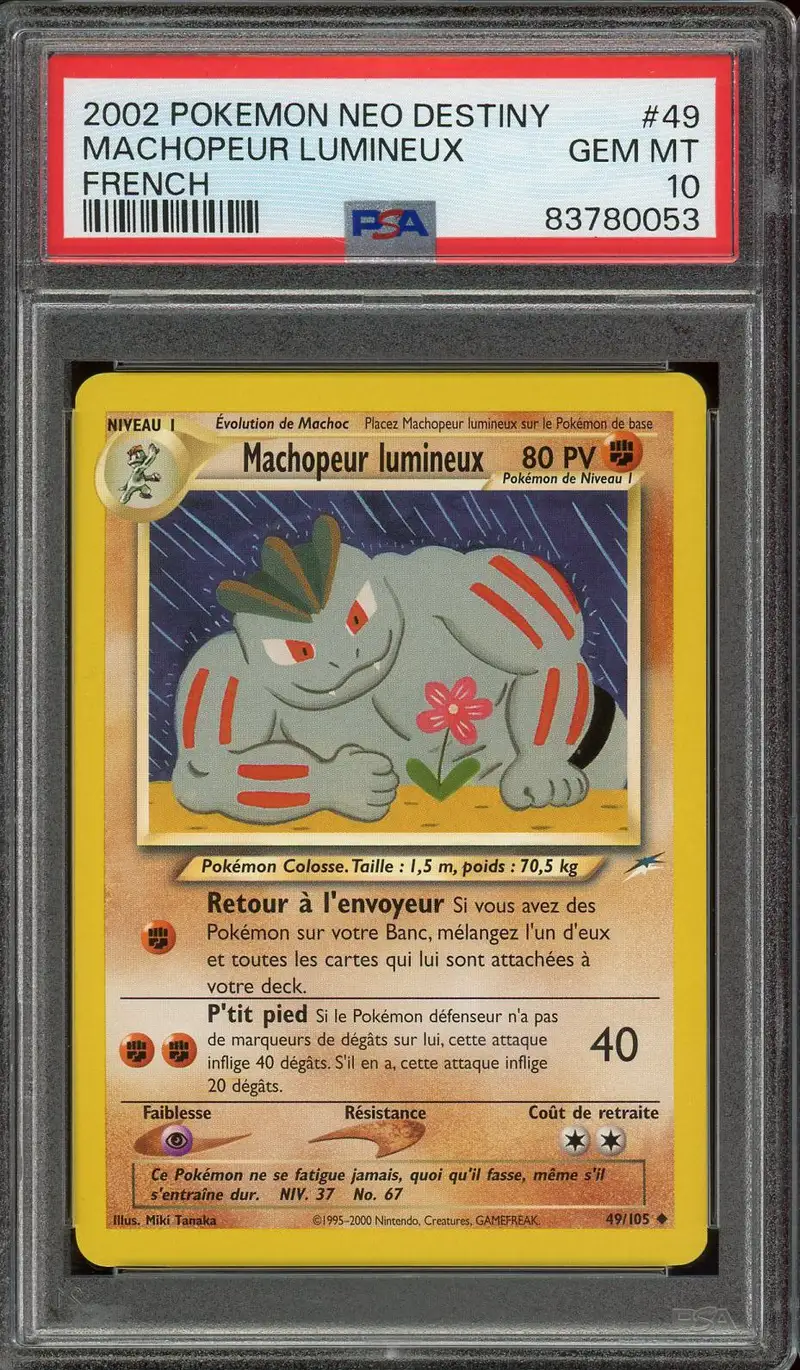 PSA 10 Machopeur Lumineux