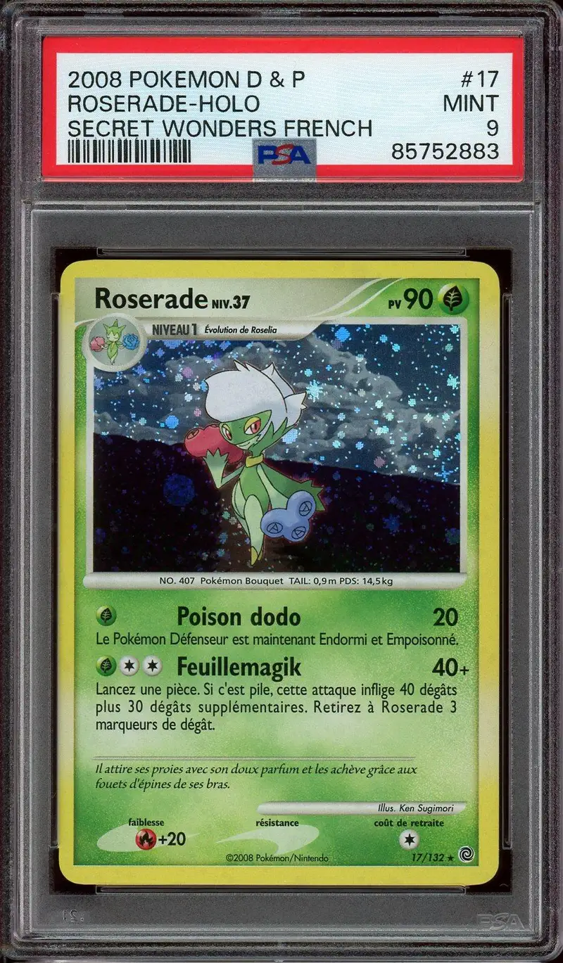 PSA 9 Roserade Holo