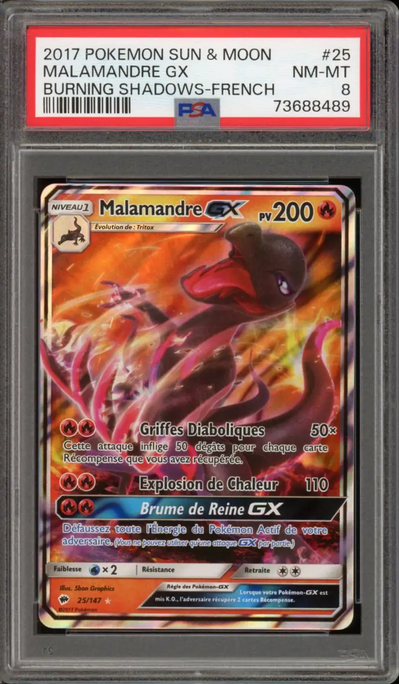 PSA 8 Malamandre Gx