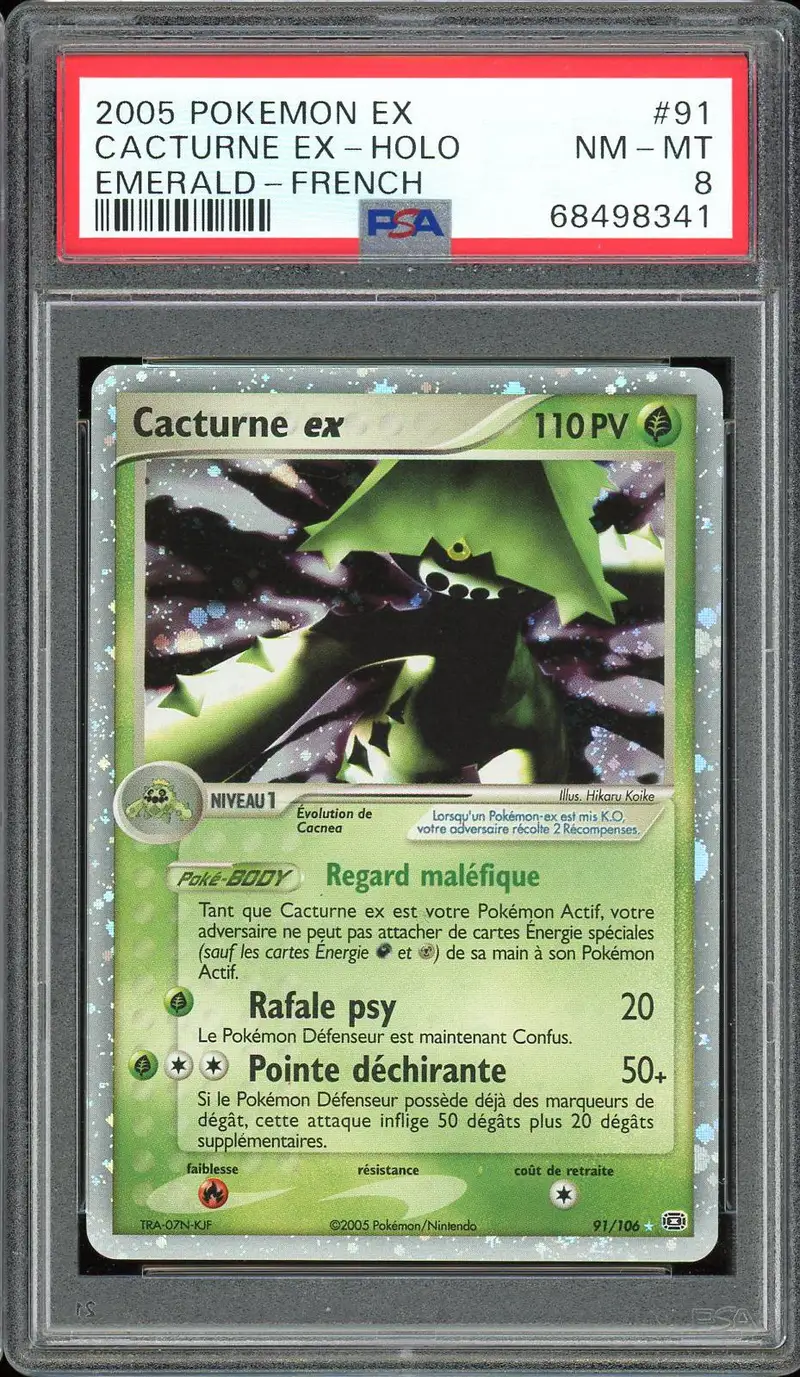 PSA 8 Cacturne Ex