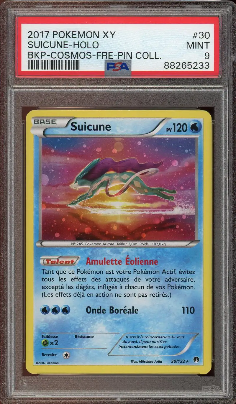 PSA 9 Suicune Holo