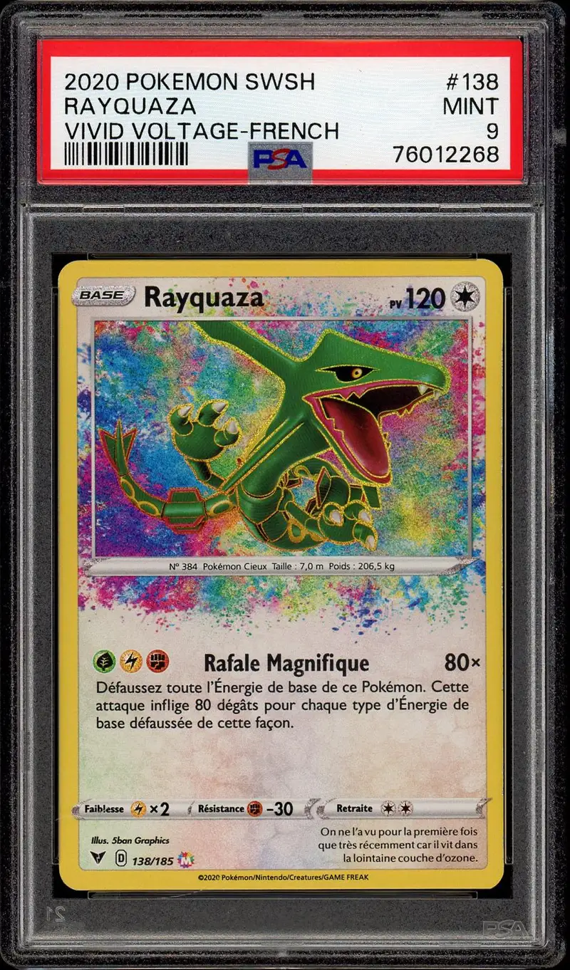 PSA 9 Rayquaza Holo
