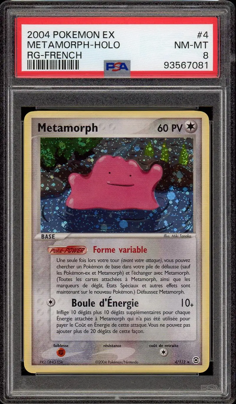 PSA 8 Metamorph Holo