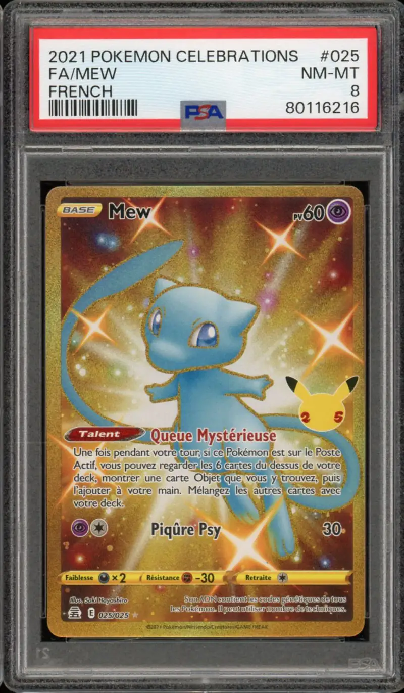 PSA 8 Mew Gold