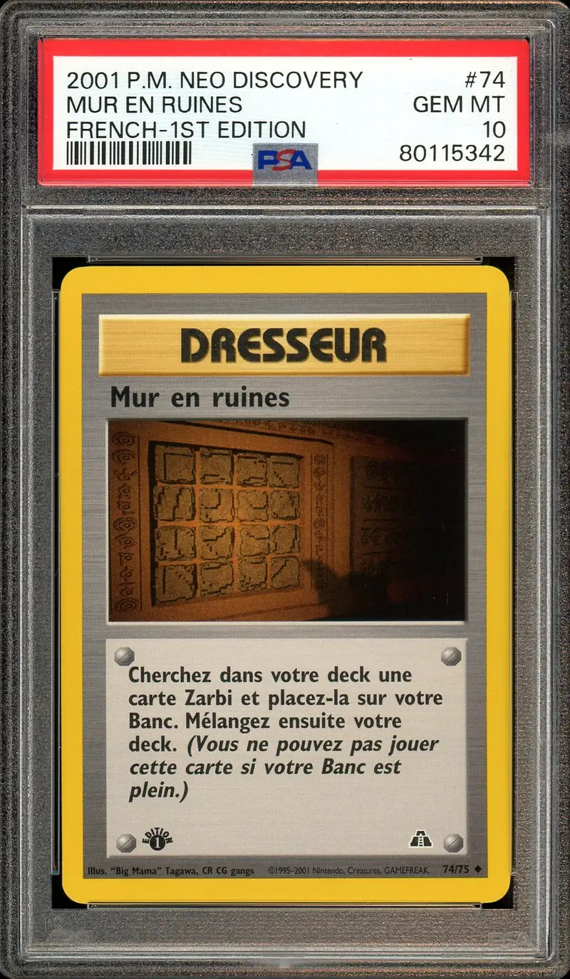 PSA 10 Mur en ruines