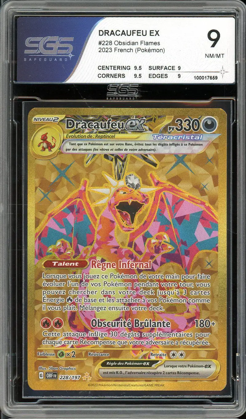 SGS 9 Dracaufeu Ex Gold