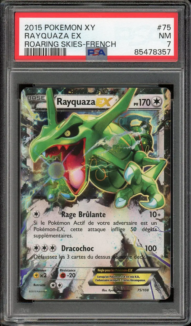 PSA 7 Rayquaza Ex