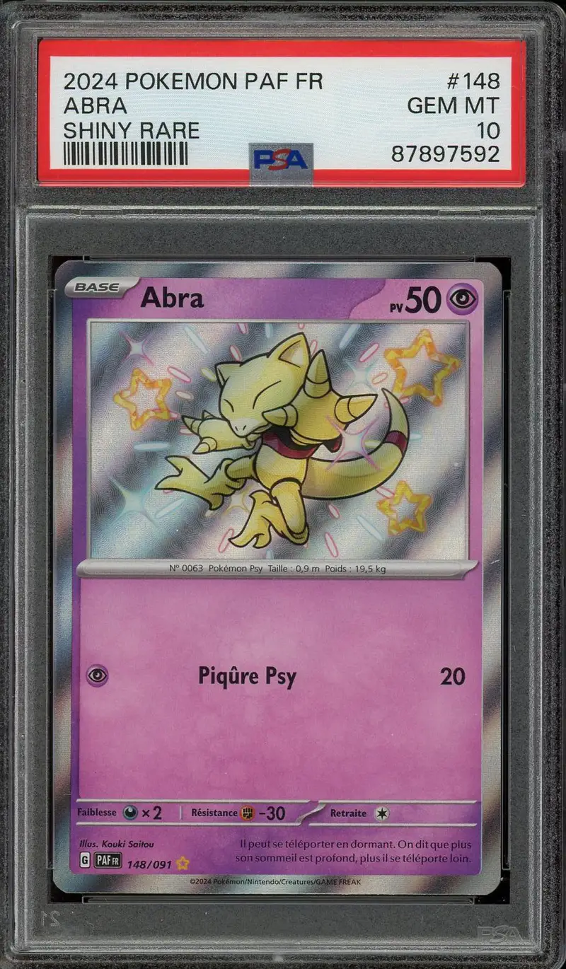 PSA 10 Abra Shiny