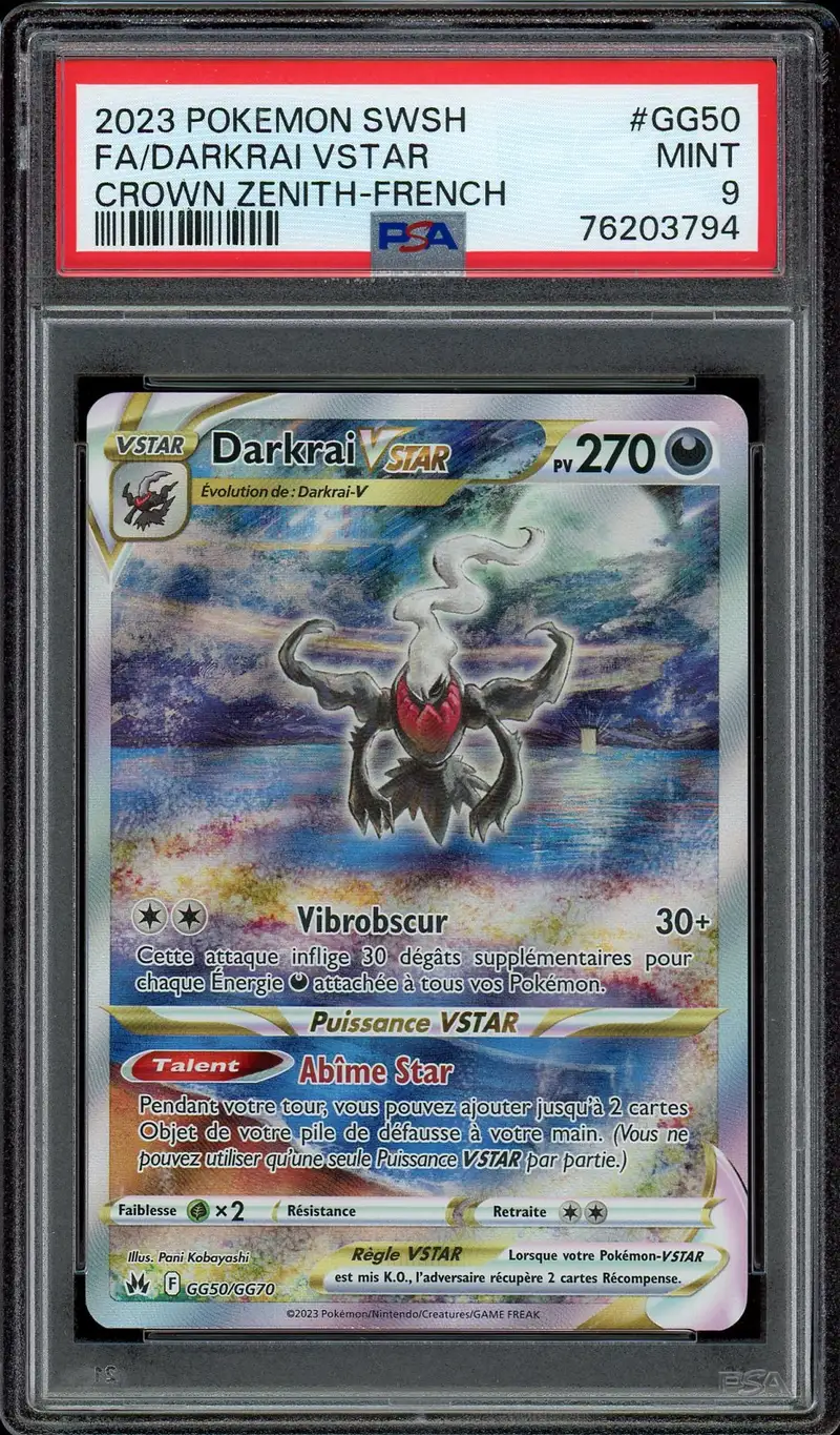PSA 9 Darkrai VStar