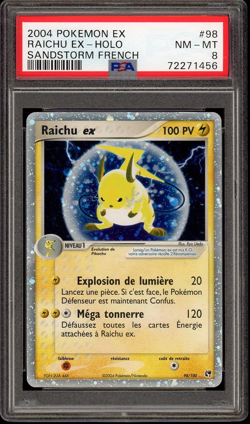 PSA 8 Raichu Ex