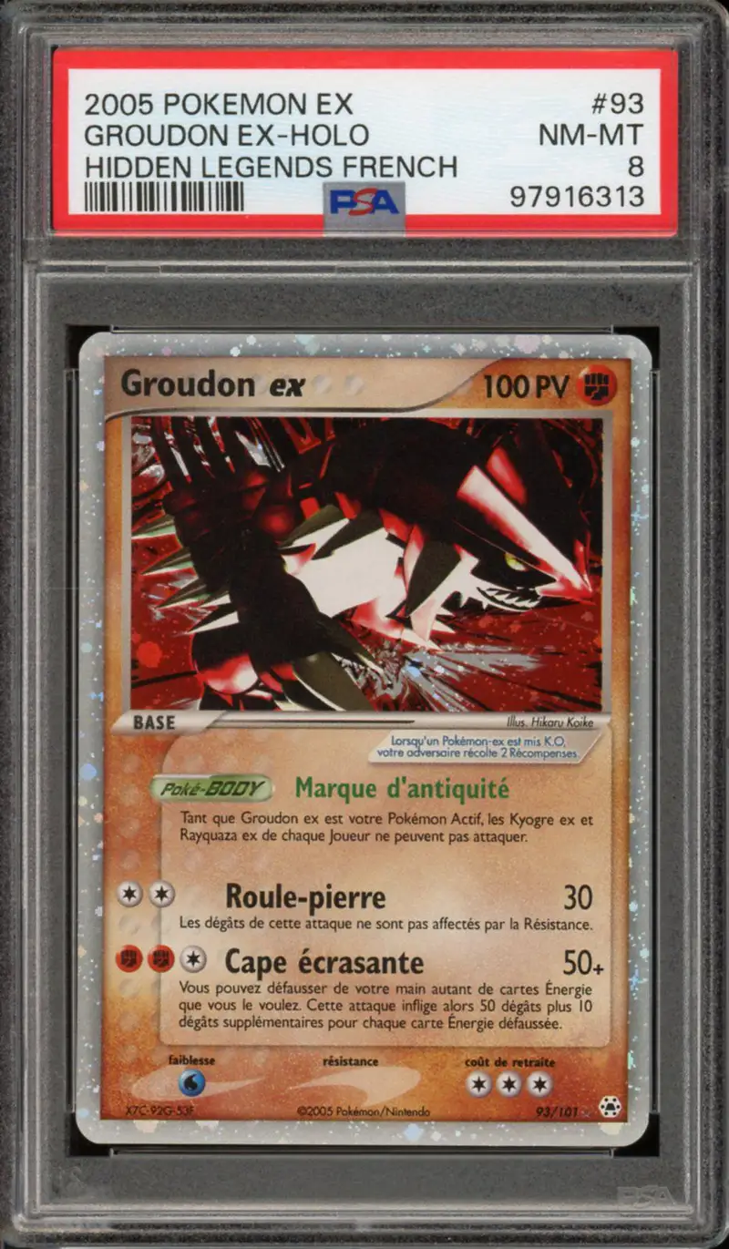 PSA 8 Groudon Ex