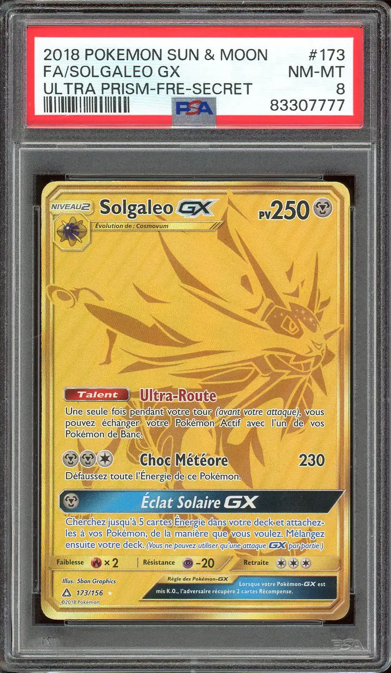 PSA 8 Solgaleo Gx