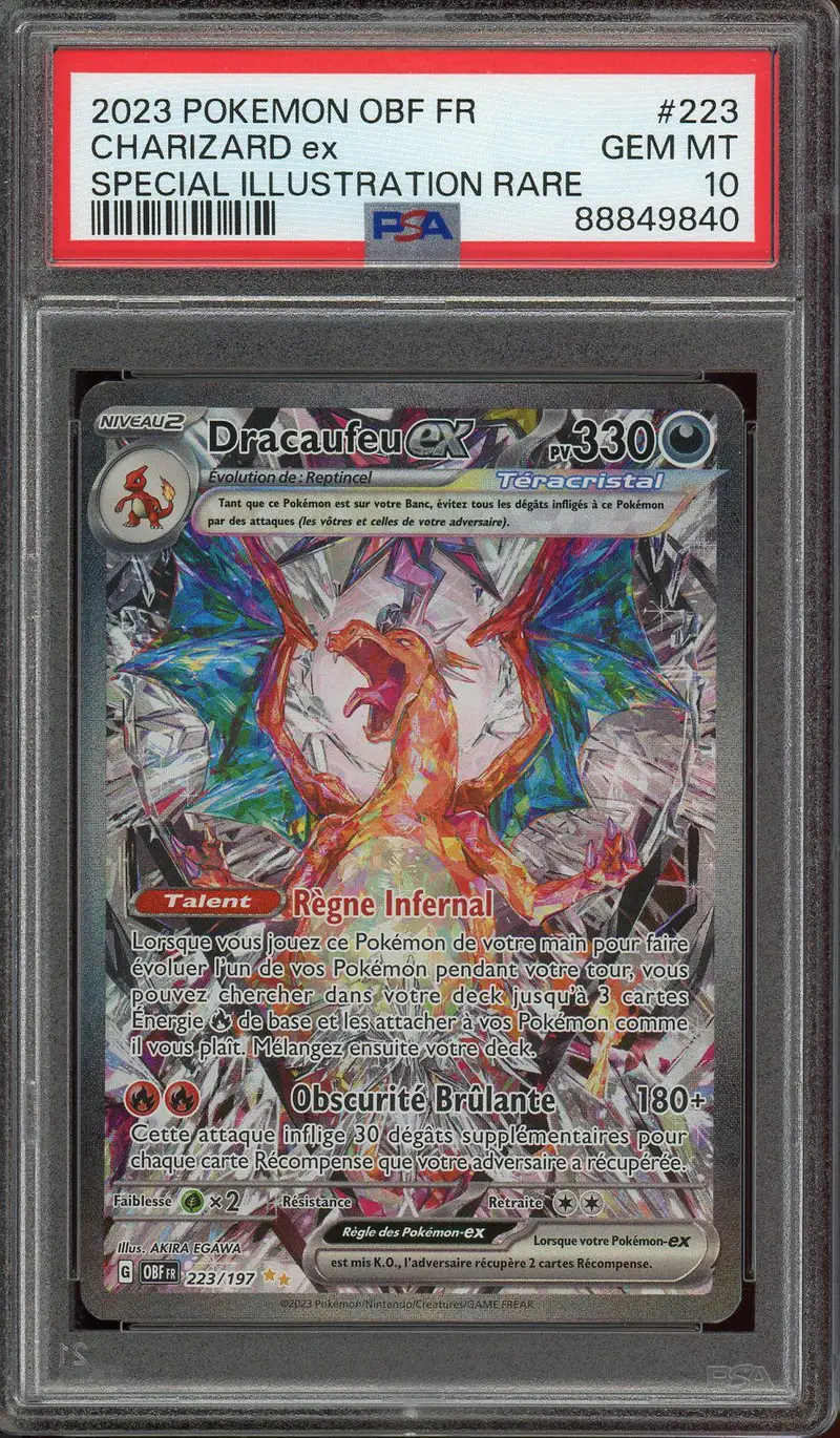 PSA 10 Dracaufeu Ex