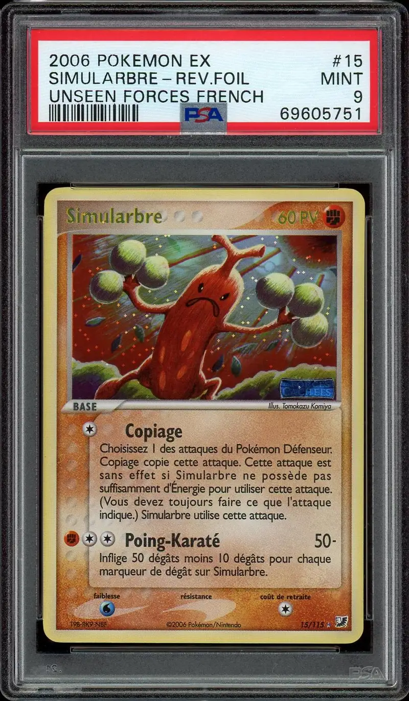 PSA 9 Simularbre Holo Reverse
