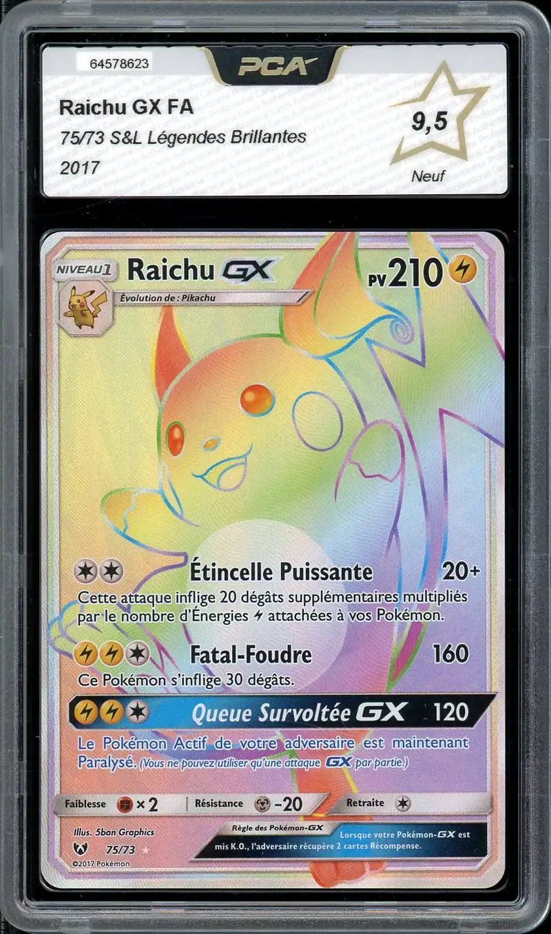 PCA 9.5 Raichu Gx Rainbow