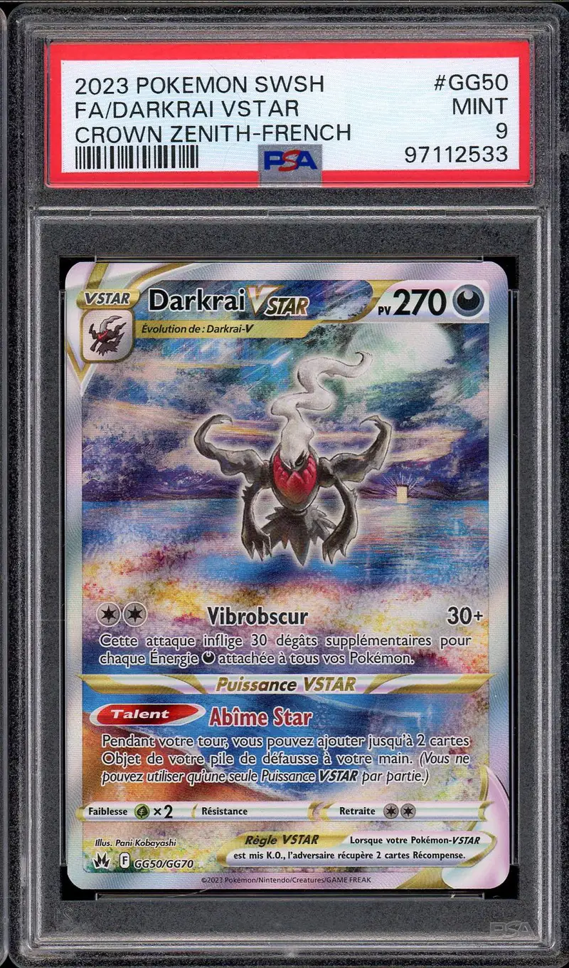 PSA 9 Darkrai VStar