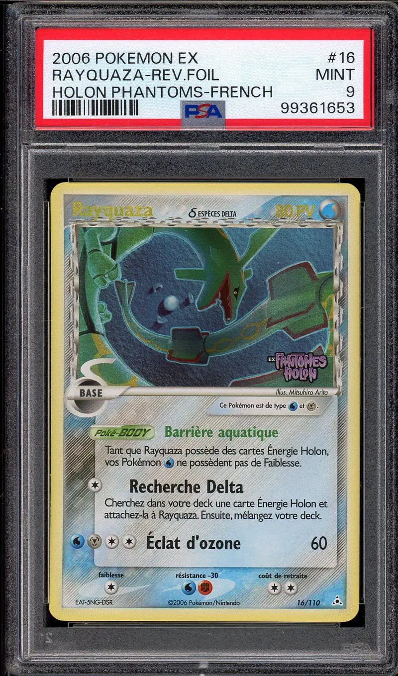 PSA 9 Rayquaza Holo Reverse