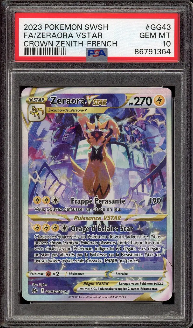 PSA 10 Zeraora VStar