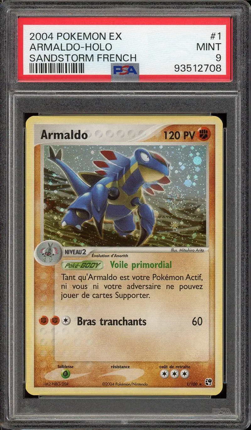 PSA 9 Armaldo Holo