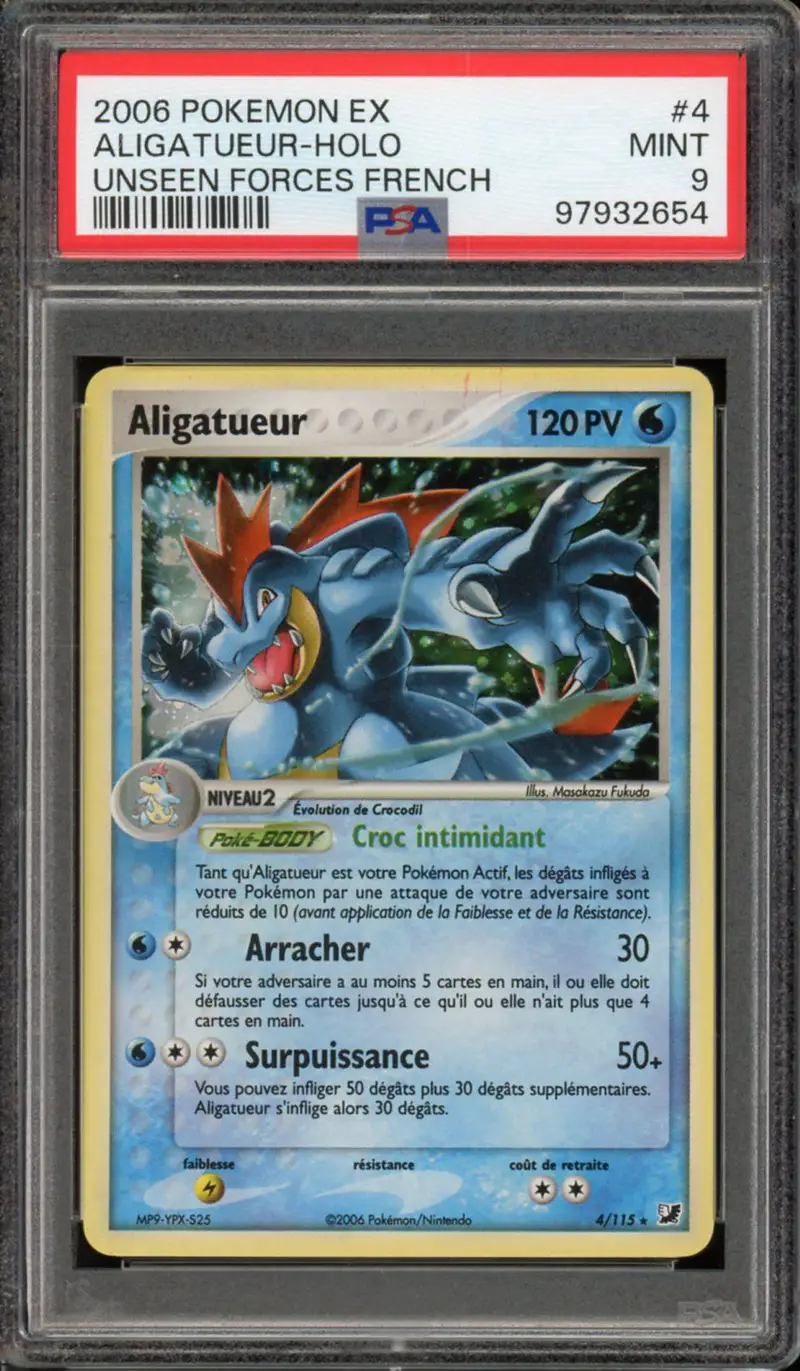 PSA 9 Aligatueur Holo