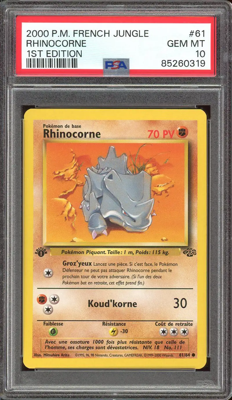 PSA 10 Rhinocorne