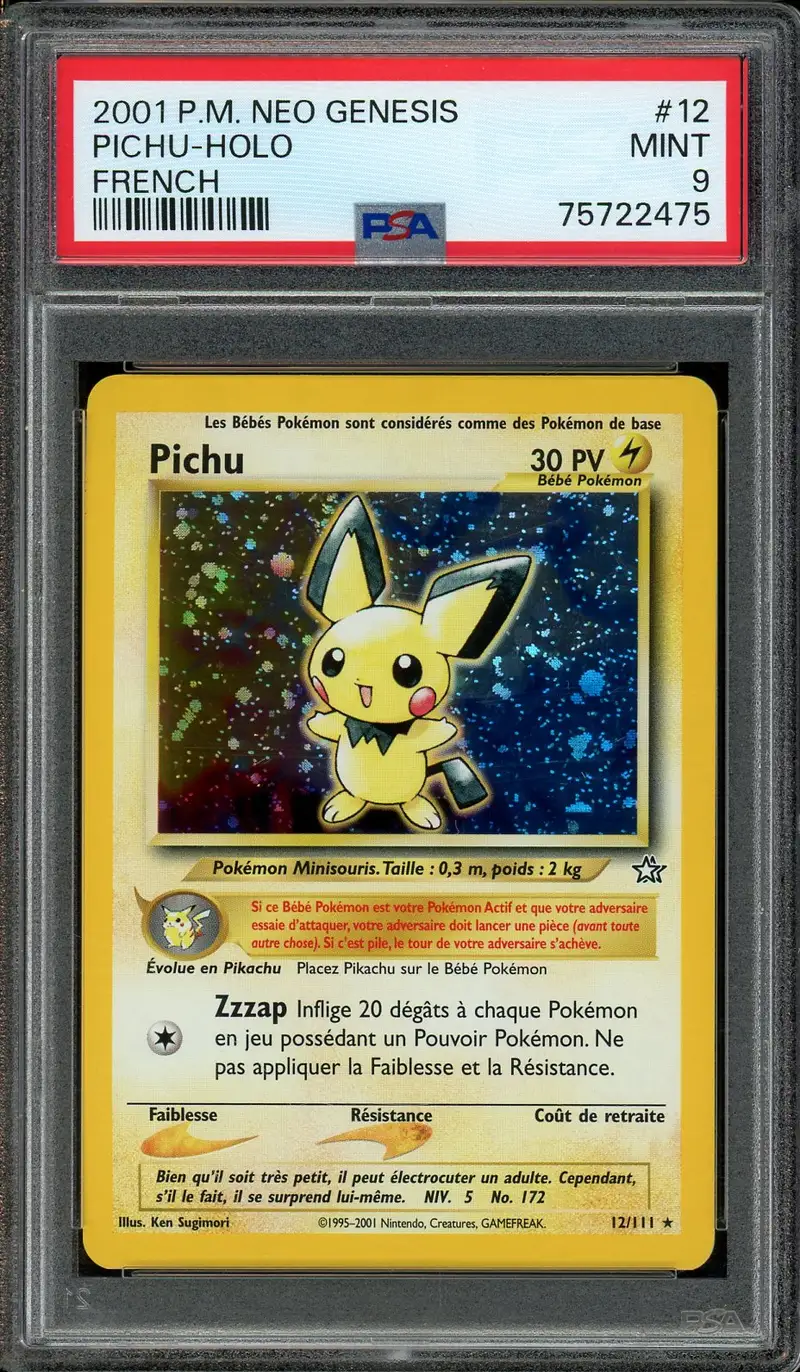 PSA 9 Pichu Holo
