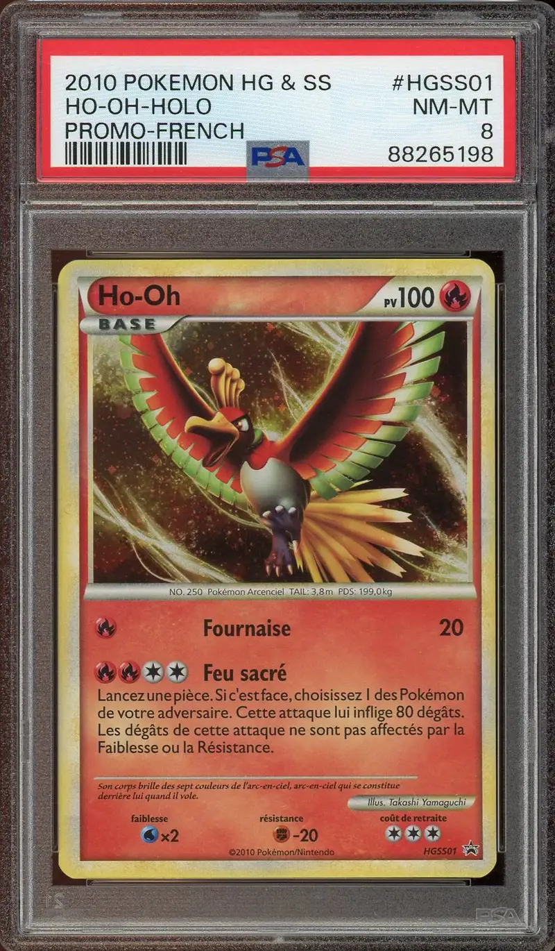 PSA 8 Ho-Oh Holo