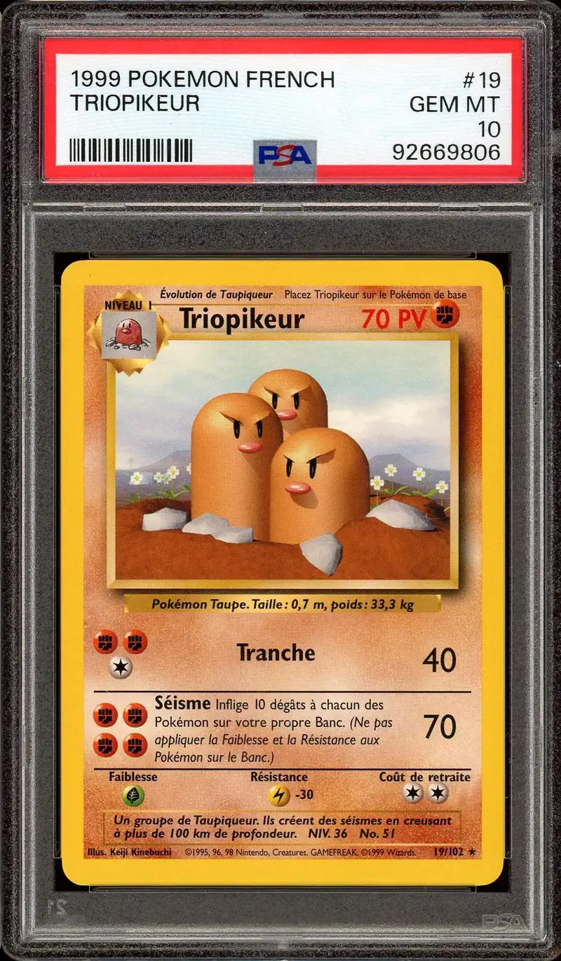 PSA 10 Triopikeur