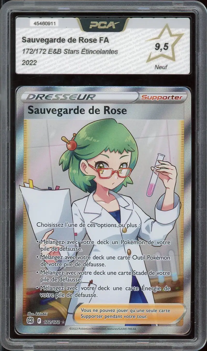 PCA 9.5 Sauvegarde de Rose