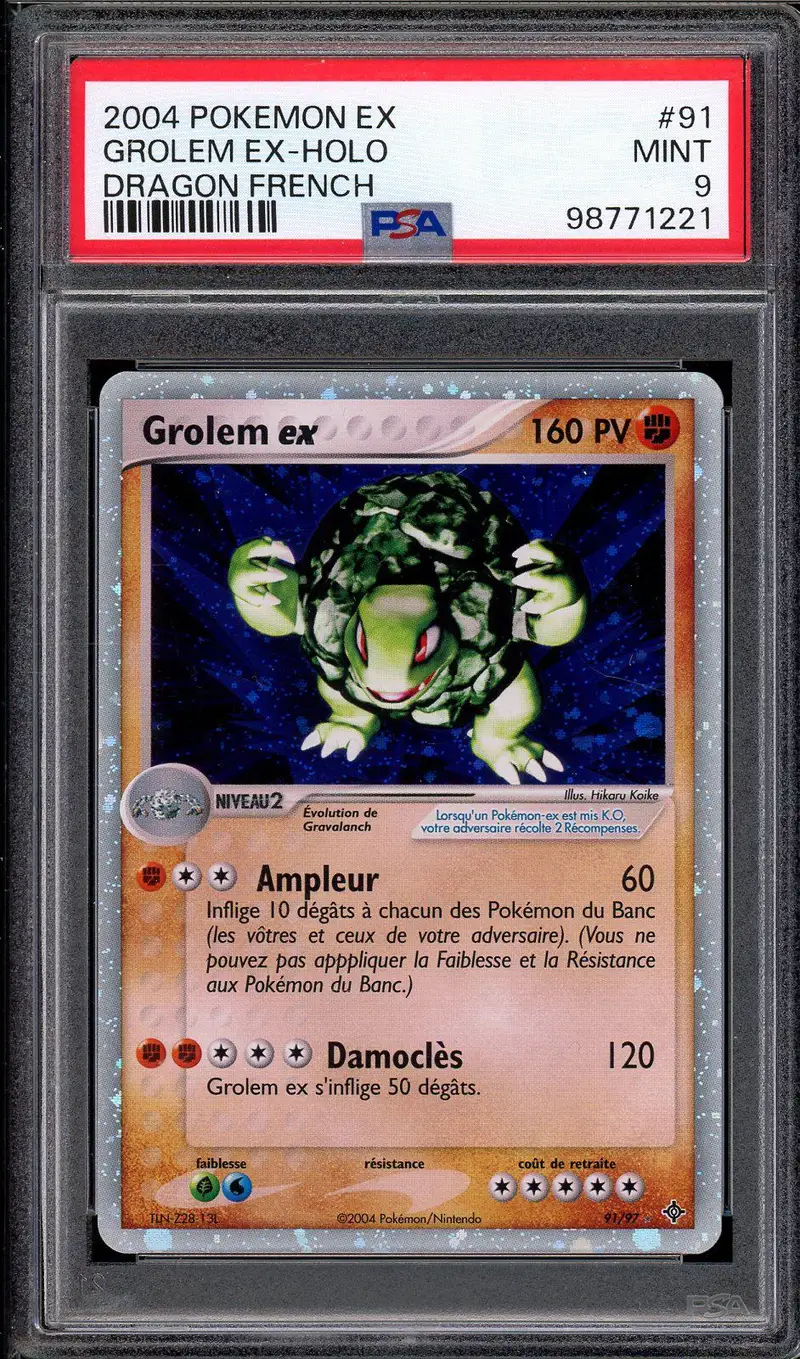 PSA 9 Grolem Ex