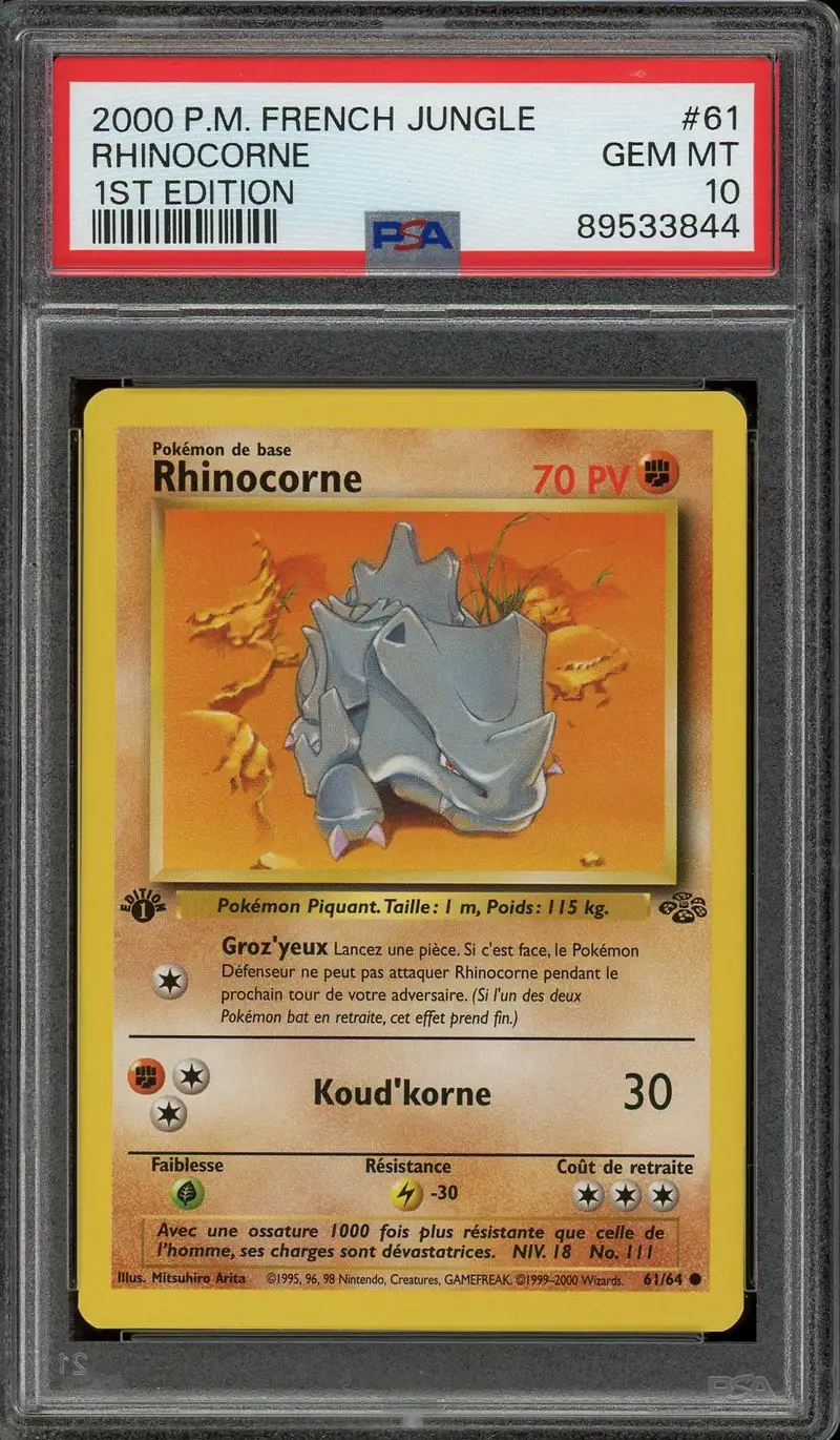 PSA 10 Rhinocorne