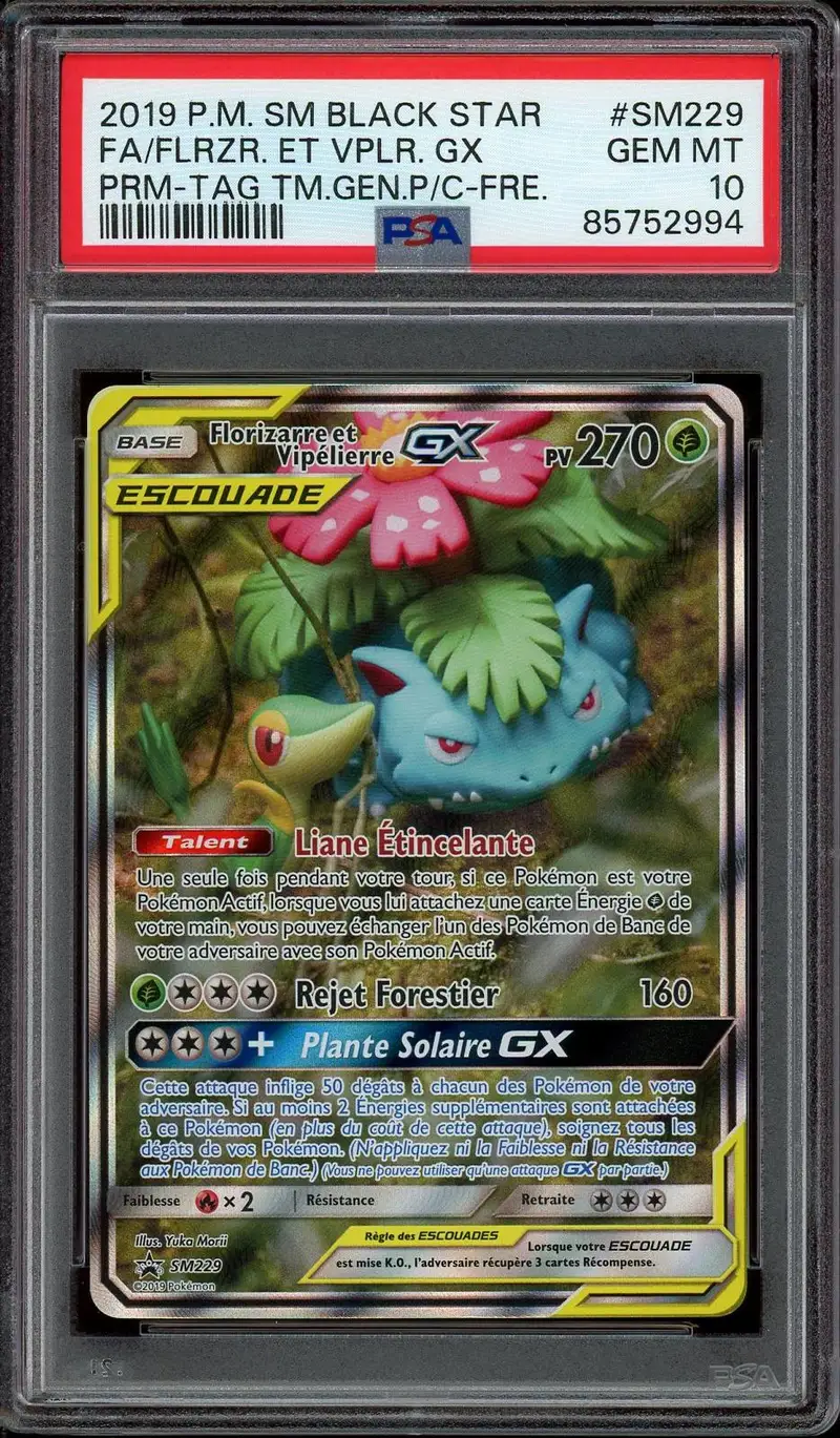 PSA 10 Florizarre et Vipélierre GX