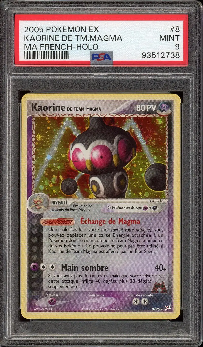 PSA 9 Kaorine de Team Magma Holo