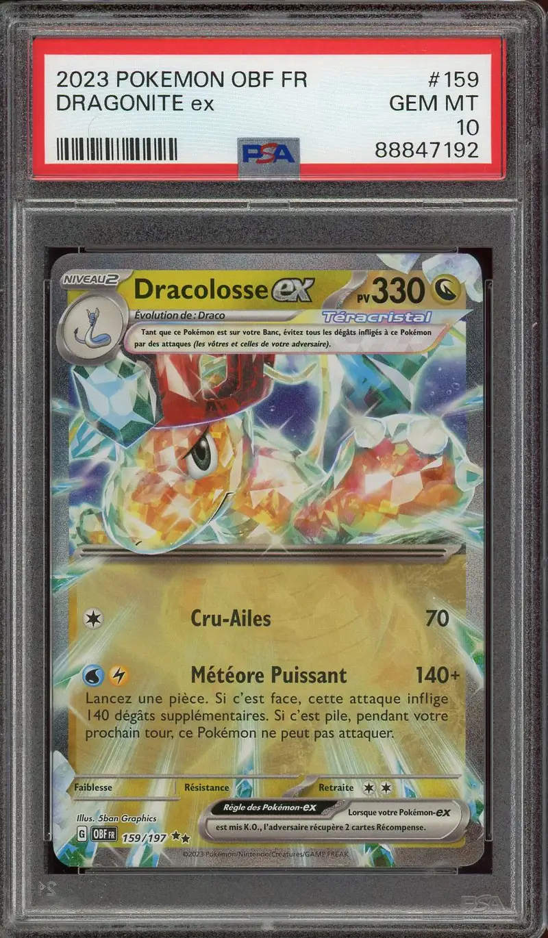 PSA 10 Dracolosse Ex