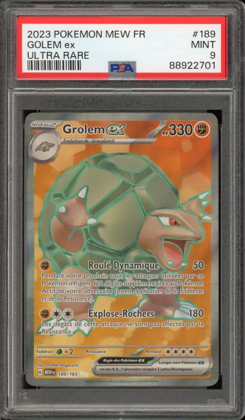 PSA 9 Grolem Ex
