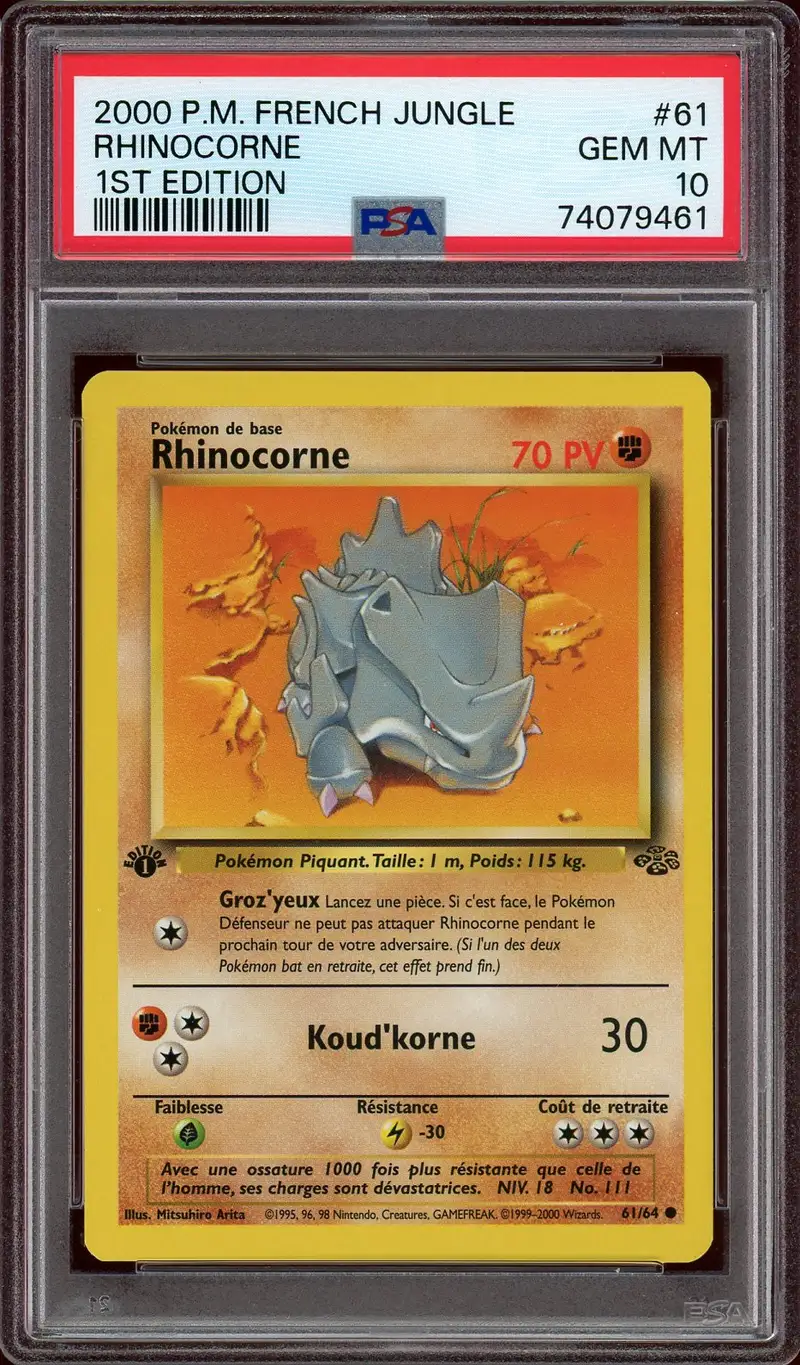 PSA 10 Rhinocorne