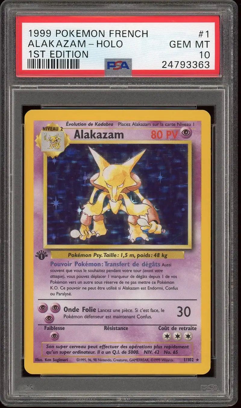 PSA 10 Alakazam Holo