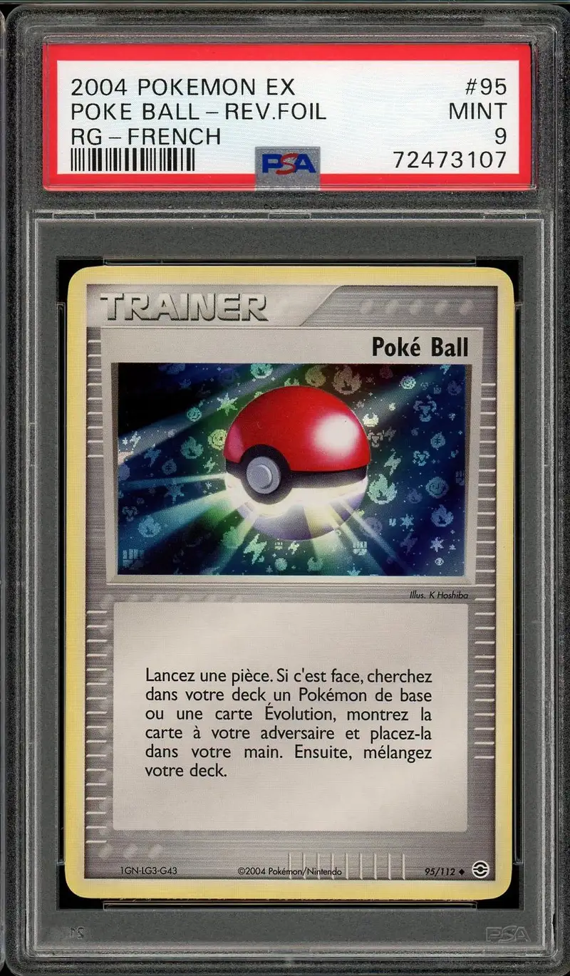 PSA 9 Poké Ball Reverse