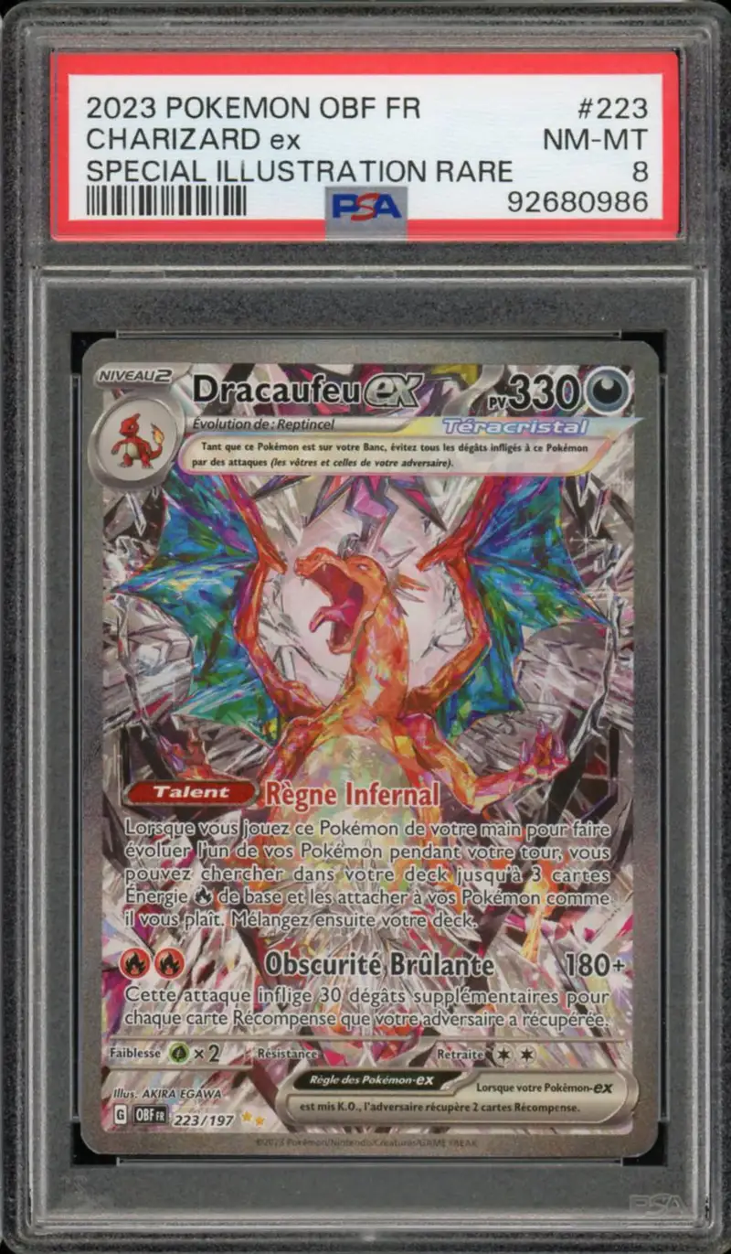 PSA 8 Dracaufeu Ex