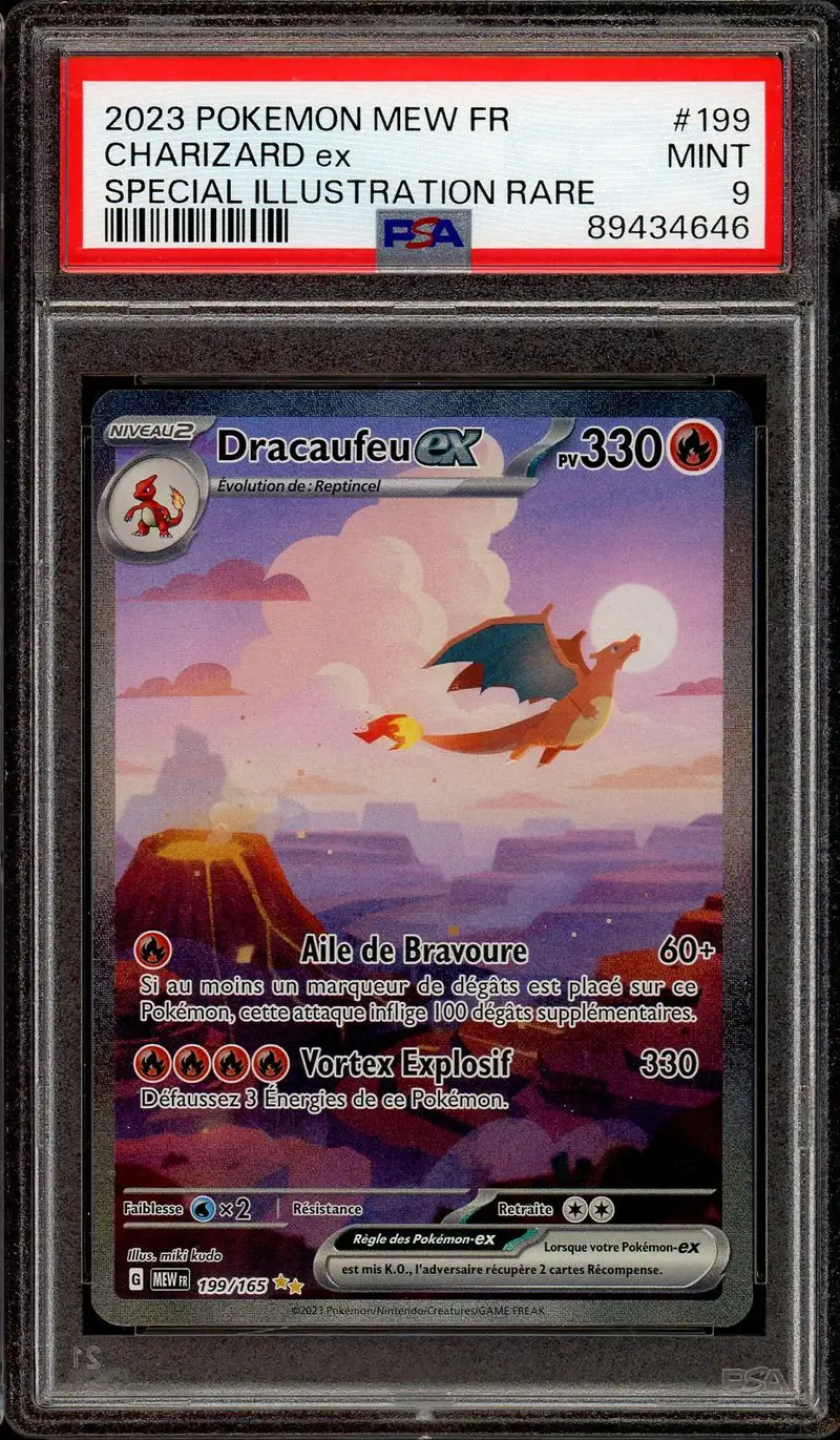 PSA 9 Dracaufeu Ex