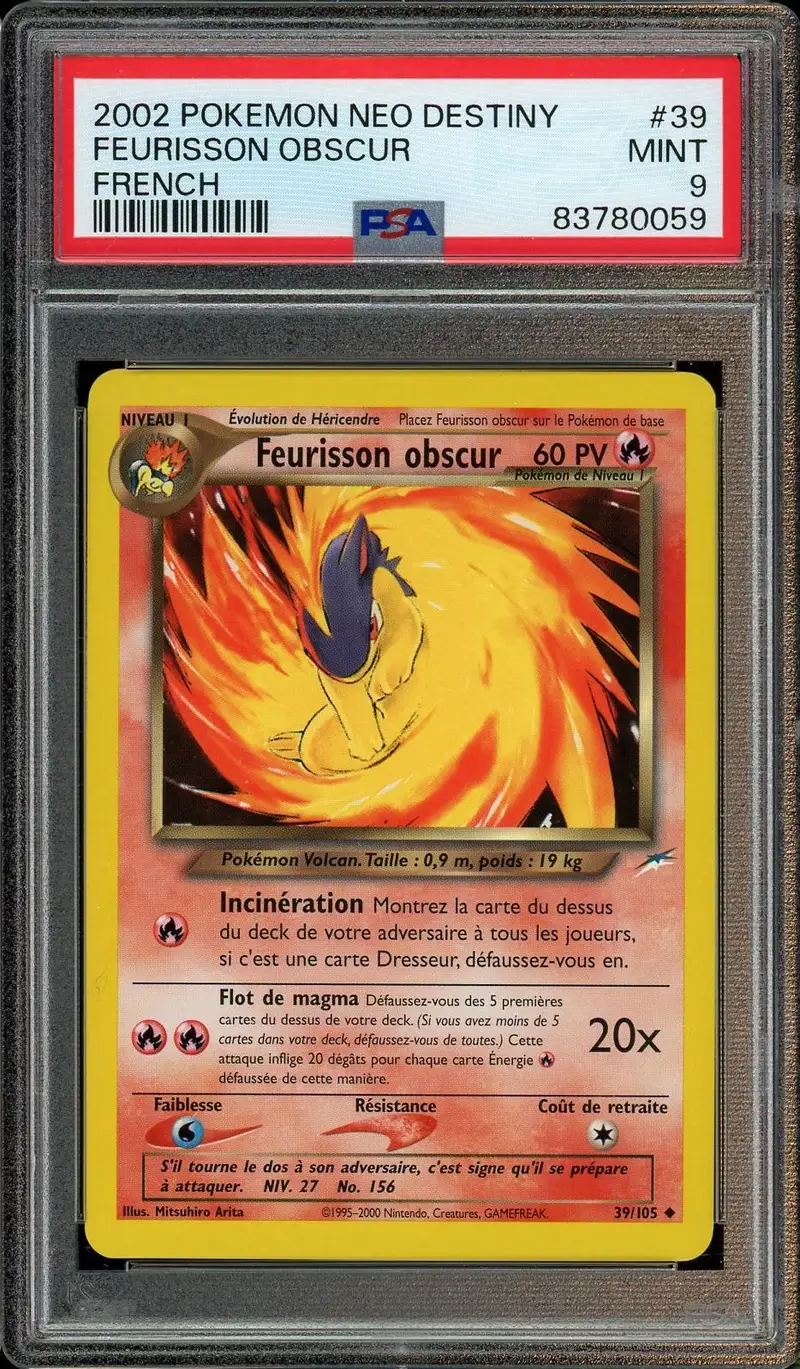 PSA 9 Feurisson Obscur