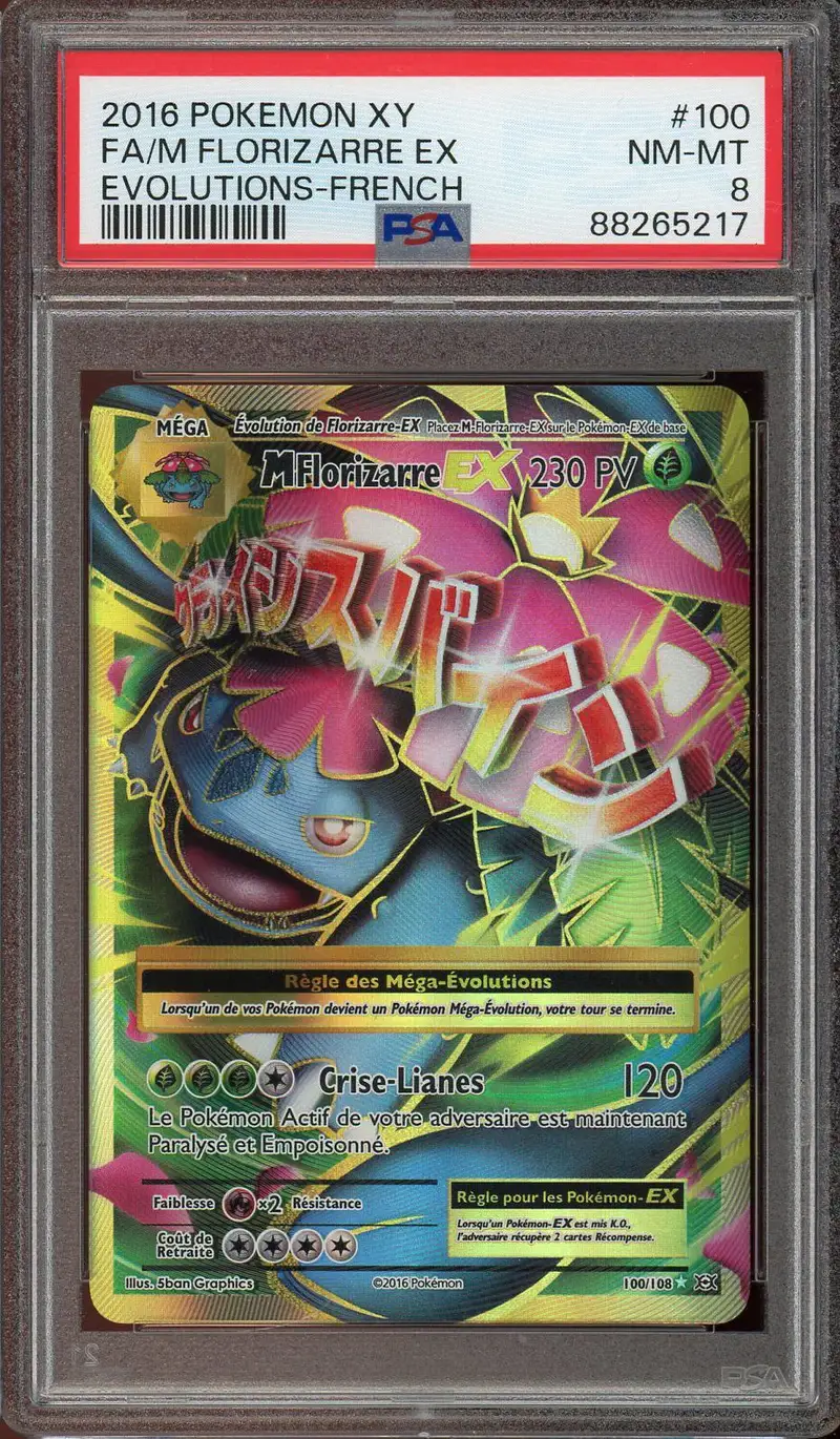 PSA 8 Méga Florizarre Ex