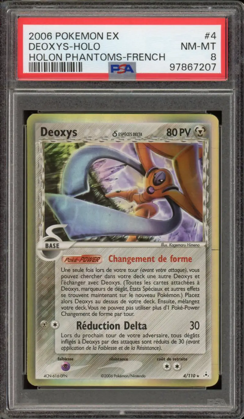 PSA 8 Deoxys Holo