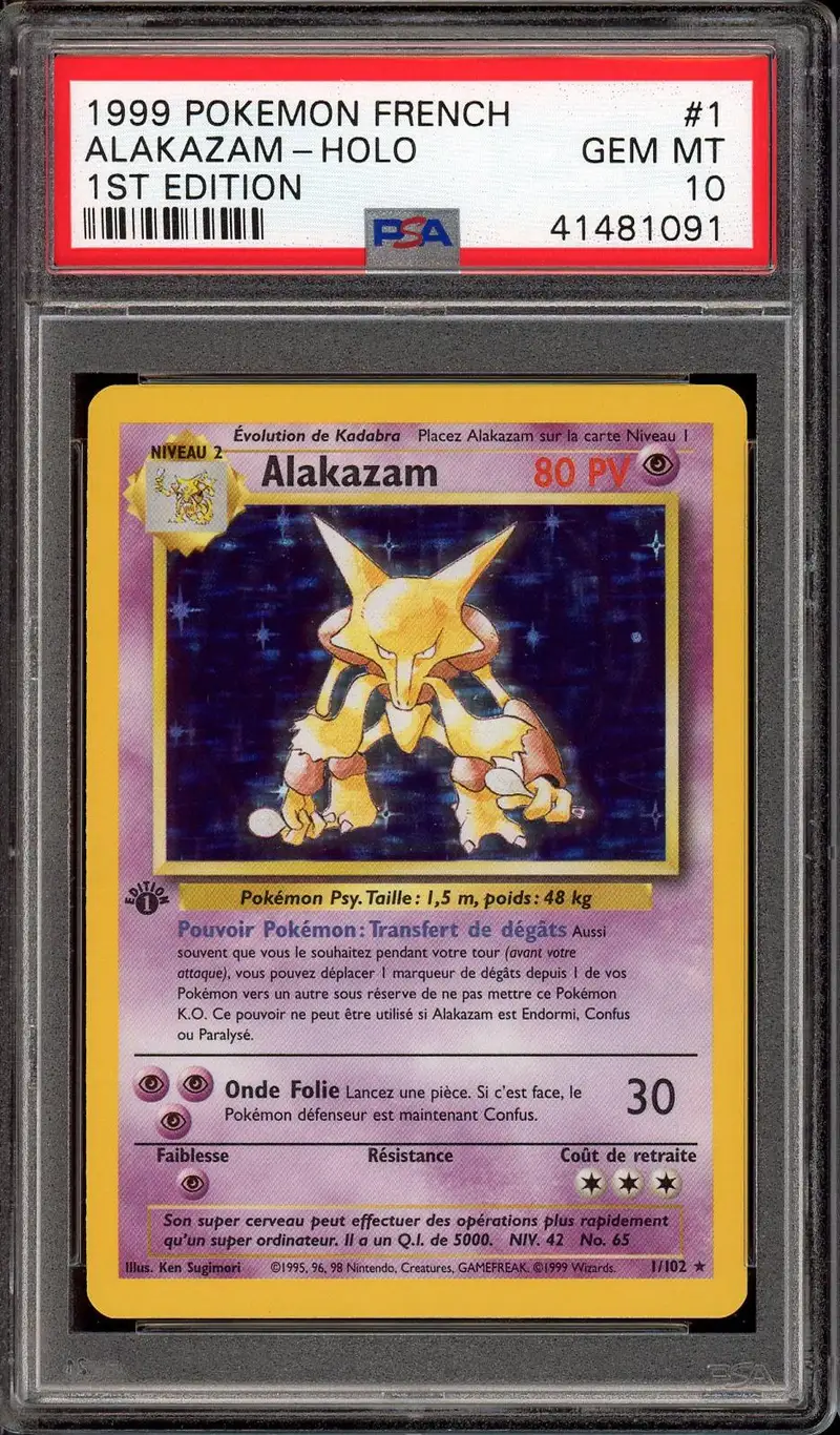PSA 10 Alakazam Holo
