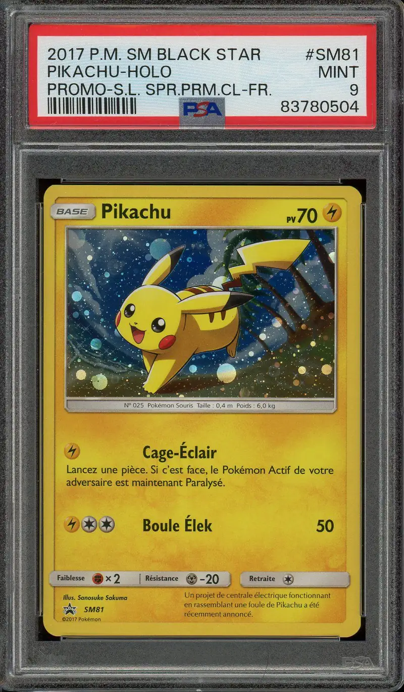 PSA 9 Pikachu Holo